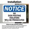 Signmission No Posting Violators Will Be Prosecuted, 10 in W x Rectangle, Vinyl Decal OS-2PACK-NS-D-710-L-14792 - alternate 3